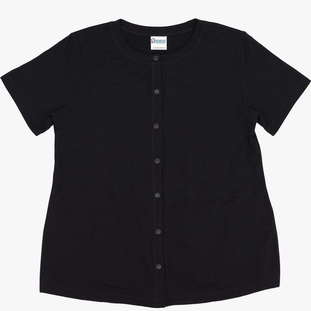 COPY - RENOVA MEDICAL WEAR Mastectomy Recovery Shirt with Drain Pockets